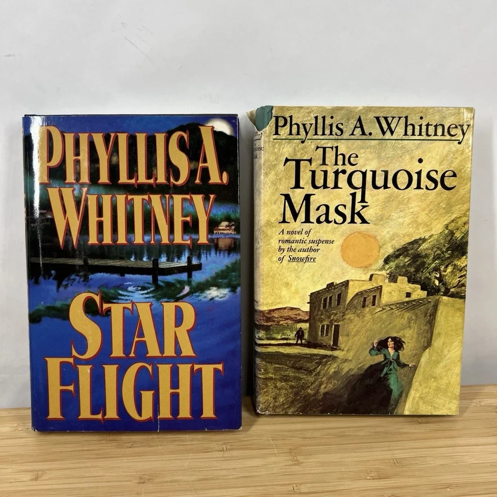 Phyllis A Whitney Lot 2 Hardcover Star Flight Turquoise Mask Romantic Suspense